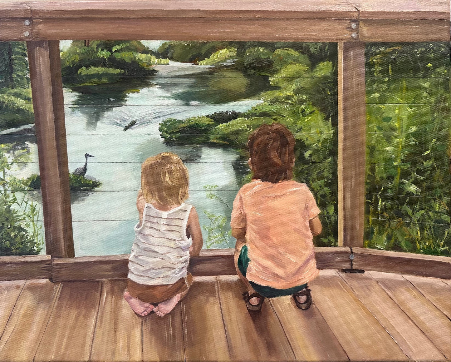 Children at the Cypress Wetlands
