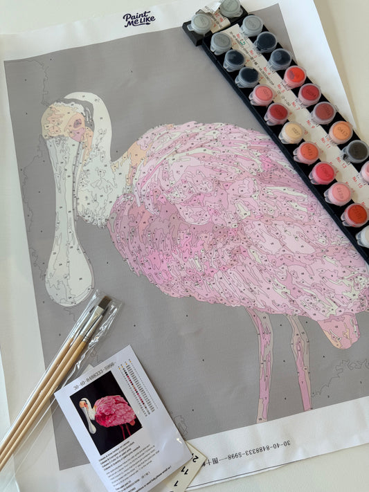 Roseate Spoonbill Paint by Number kit