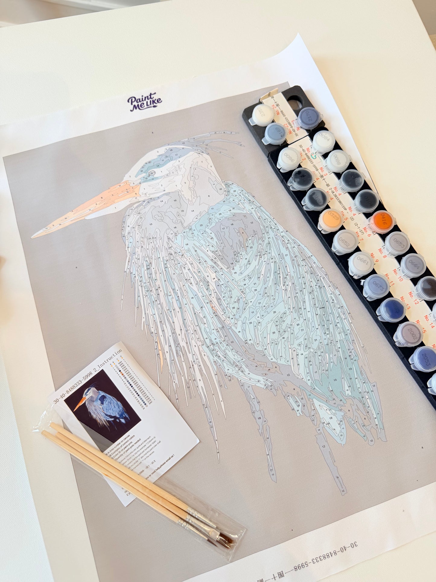 Blue Heron Paint by Number