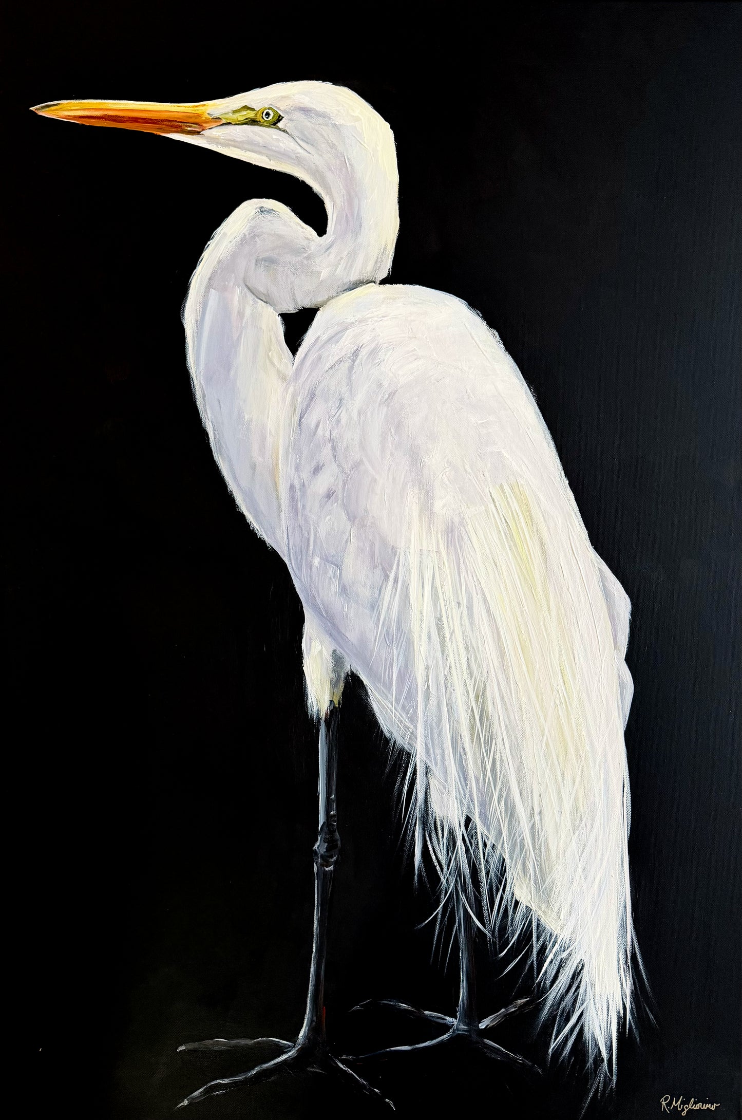 Egret at Dusk