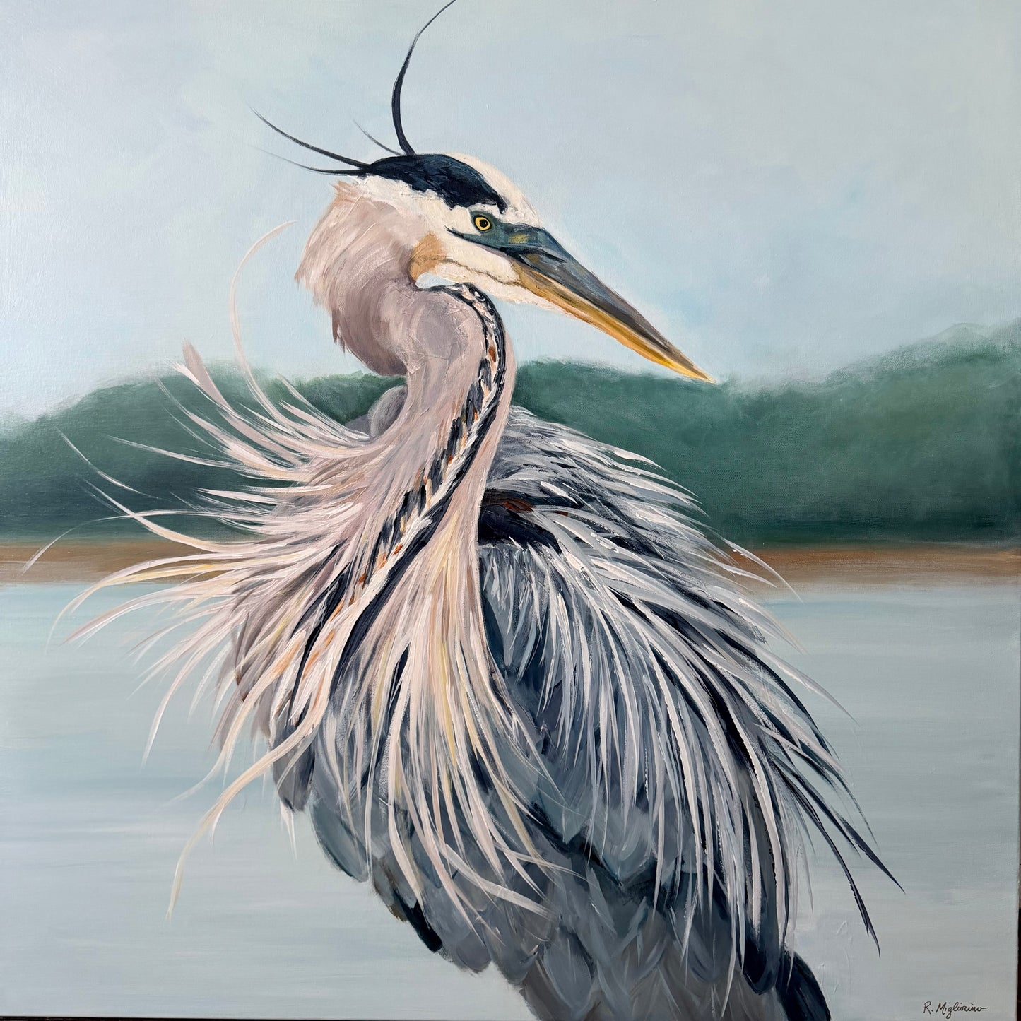 Dancing with the Wind SOLD (Blue Heron)