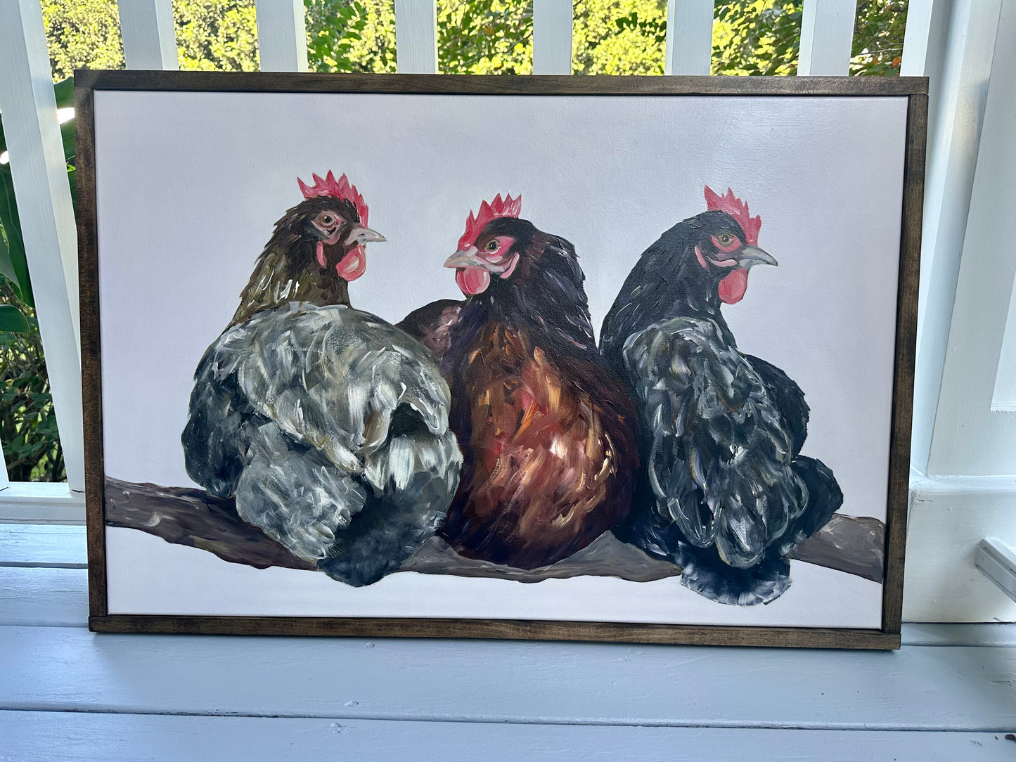 Three Hens (Sold)